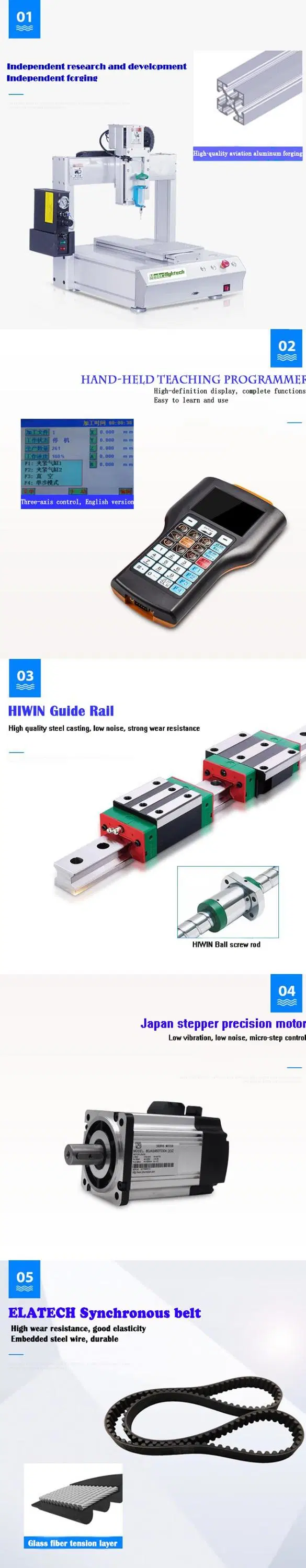 Three-Axis Double-Head Automatic Dispensing Robot UV Glue Syringe Glue Dispenser