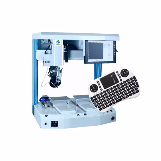 5-Achsen-Mini-Lötroboter, intelligenter automatischer SMD-Leiterplatten-PCBA-Montage-Mini-Lötroboter